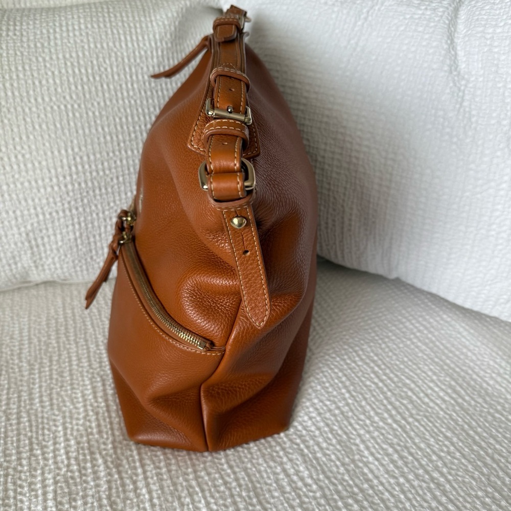 Dooney & Bourke Pebbled Leather Bucket Bag - Picture 2 of 7